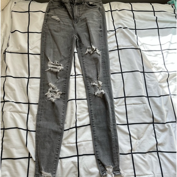 These are size extra small “next level stretch” skinny jeans from American Eagle - Picture 1 of 2